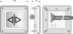 Кнопка BFC80-DOOR-DCR-NO