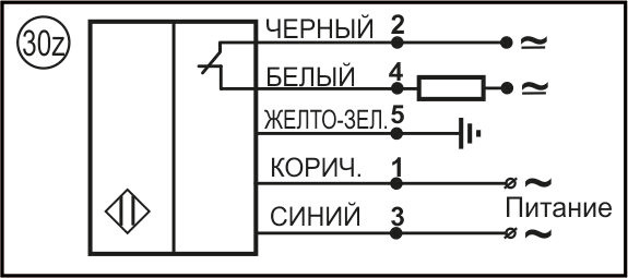 Датчик бесконтактный индуктивный ИВ25-NC-AC-Z-ПГ-HT(Л63)