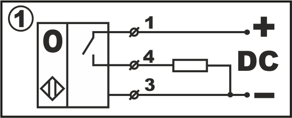 Датчик бесконтактный оптический OC11-NO-PNP-K(Л63, с регулировкой)