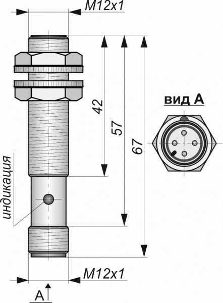Датчик бесконтактный индуктивный И01-NO-NPN-P(Д16Т)
