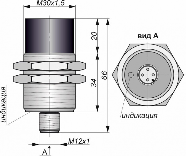 Датчик бесконтактный индуктивный И31-NO-PNP-P-HT(Л63)