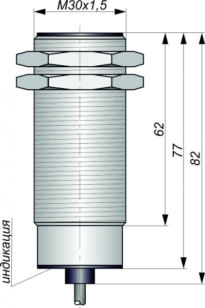 Датчик бесконтактный индуктивный И25-NC-AC-Z-HT(Л63)