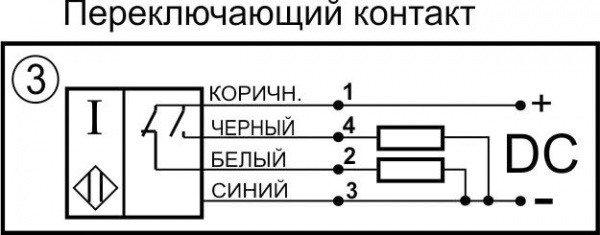 Датчик бесконтактный индуктивный ИК180-NO/NC-PNP(НКУ, с регулировкой)