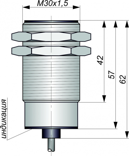 Датчик бесконтактный индуктивный И25-NO/NC-NPN-HT(Л63)