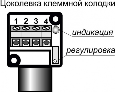 Датчик бесконтактный оптический O05-NO/NC-PNP-K(Л63, с регулировкой)