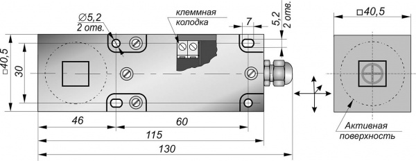 Датчик бесконтактный индуктивный SI401-NO-AC-K