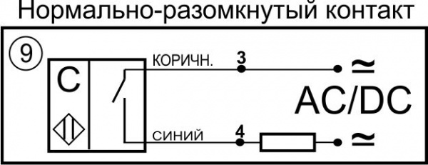Датчик бесконтактный ёмкостный E03-NO-AC-TA30(Текаформ, НКУ)