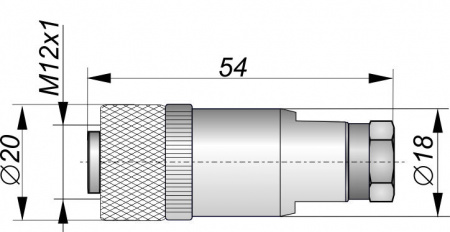 Розетка кабельная PC12-21523