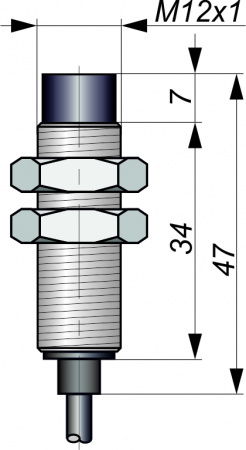 Датчик бесконтактный индуктивный взрывобезопасный стандарта "NAMUR" SNI 07-4-S-20(кабель МБС)