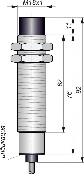 Датчик бесконтактный индуктивный И11-NC-DC-HT(Л63)