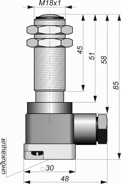 Датчик бесконтактный оптический ОИ11-K(Л63)