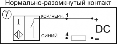 Датчик бесконтактный индуктивный И39-NO-DC(с регулировкой)