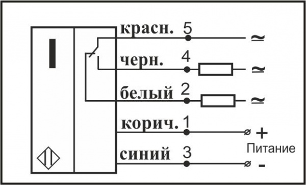 Датчик бесконтактный индуктивный И38-NO/NC-DCR-ПГ-HT