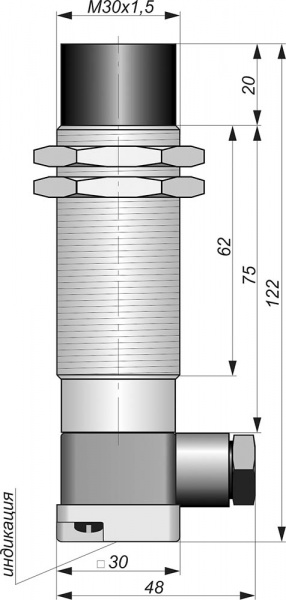 Датчик бесконтактный индуктивный И27-NC-AC-K-Z(Л63)
