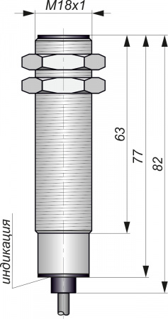 Датчик бесконтактный индуктивный И09-NC-AC-Z(Л63, Lкаб=5м)