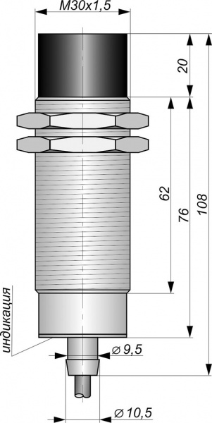 Датчик бесконтактный индуктивный И28-NC-AC-Z-HT(Л63)