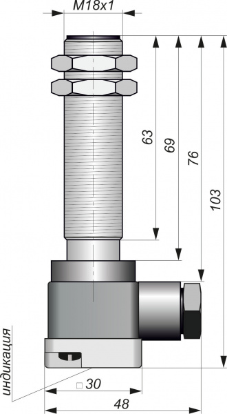 Датчик бесконтактный индуктивный И09-NC-AC-K-Z-HT(Л63)