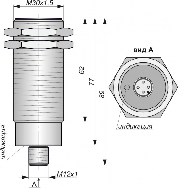 Датчик бесконтактный индуктивный И25-NC-AC-P-Z(Л63)