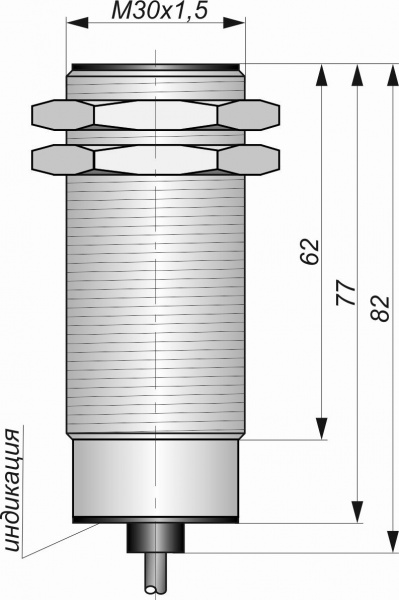 Датчик бесконтактный индуктивный И25-NO/NC-G-AC-Z(Л63)