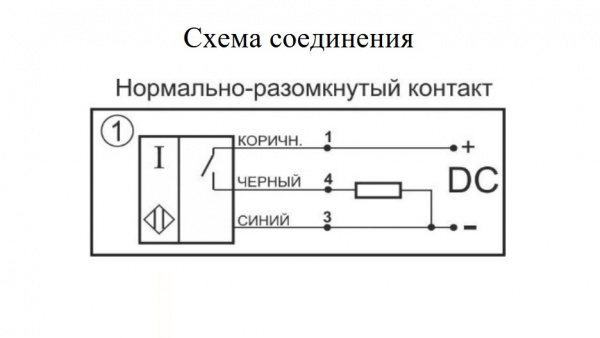 Выключатель бесконтактный индуктивный И81-NO-PNP-P-ПГ(12X18H10T, Lкаб=0,2м)