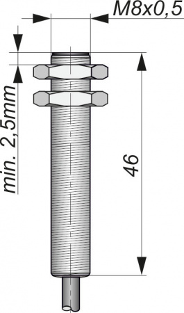 Датчик бесконтактный индуктивный взрывобезопасный стандарта "NAMUR" SNI 85-2,5-L