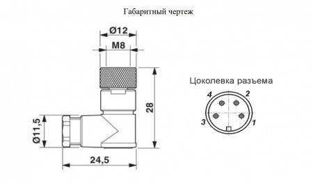 Розетка кабельная PC8-22423