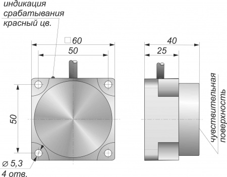 Датчик бесконтактный индуктивный И39-NC-DC