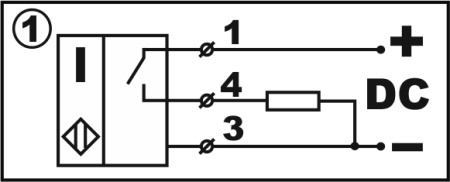 Датчик индуктивный бесконтактный И27-NO-PNP-K-HT(Л63,Lкорп=75мм)