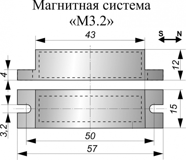 Датчик бесконтактный герконовый DG14RP18P-CD-2GNONC-BB-2-IS-M3.2