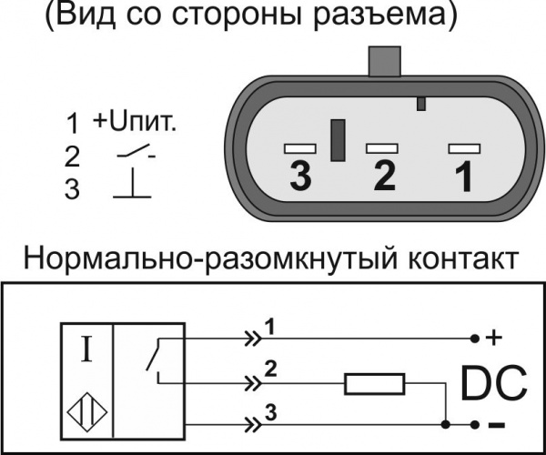 Датчик бесконтактный индуктивный И01-NO-PNP-Y120