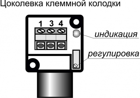 Датчик бесконтактный оптический O05-NO-NPN-K(Л63, с регулировкой)