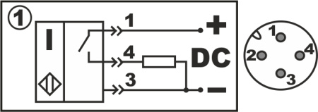 Датчик индуктивный бесконтактный ИВ09-NO-PNP-P-HT(Д16Т)