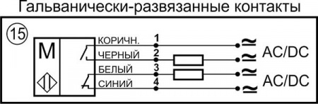 Датчик бесконтактный герконовый DG30MKS-CD-2GNONC-FF-P12.4.1-IS