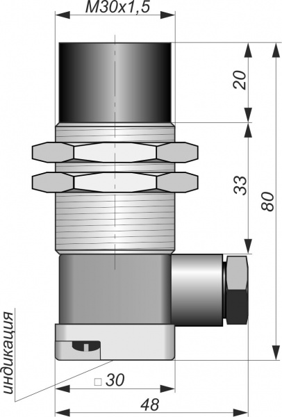 Датчик бесконтактный индуктивный И31-NO-PNP-K(Л63)