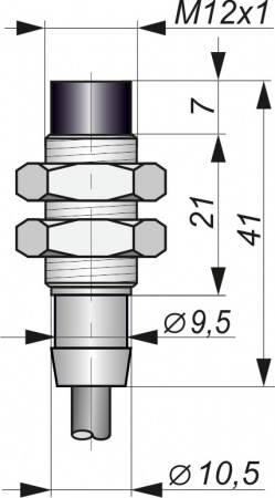 Датчик бесконтактный индуктивный взрывобезопасный стандарта "NAMUR" SNI 08S-4-L-2