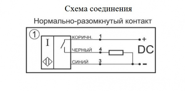 Датчик индуктивный бесконтактный И28-NO-PNP-HT(Л63, Lкорп=75мм)