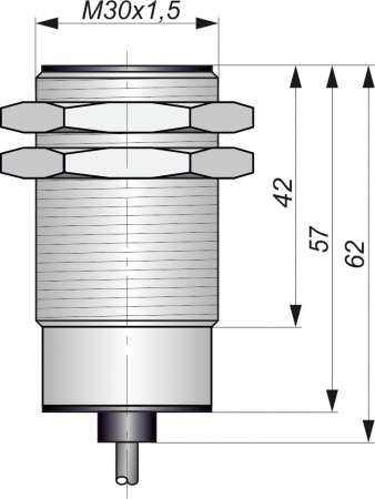 Датчик бесконтактный индуктивный взрывобезопасный стандарта "NAMUR" SNI 25-10-L-5-PG-HT