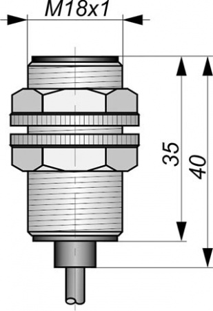 Датчик бесконтактный индуктивный взрывобезопасный стандарта "NAMUR" SNI 13-5-PL-2-PG-HT