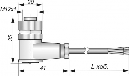 Соединитель кабельный C-PC12-22423-2
