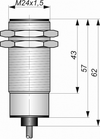 Датчик бесконтактный индуктивный взрывобезопасный стандарта "NAMUR" SNI 49-7-L-HT2