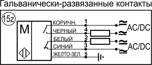 Датчик бесконтактный герконовый DG18MKL-CD-2GNONC-FF-3-IS-Z