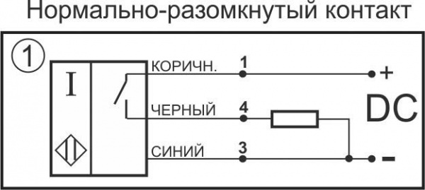 Датчик бесконтактный индуктивный ИК180-NO-PNP(НКУ, с регулировкой)