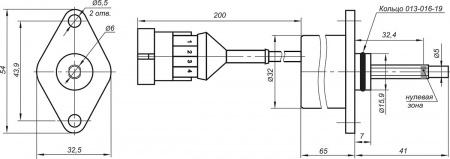 Датчик нулевого положения ZPS01M-8PZ-0,2P4A