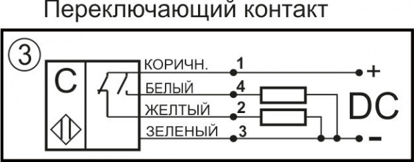 Датчик бесконтактный ёмкостный E06-NO/NC-PNP-ПГ(Текаформ, Lкорп=75мм, Lкаб=4м 4х0,35)