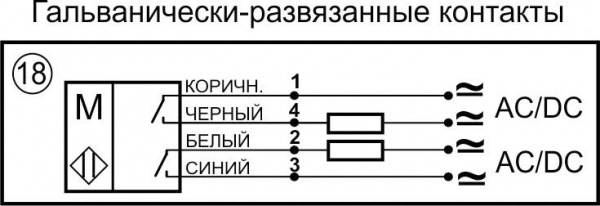 Датчик бесконтактный герконовый DG48P-CD-2GNO-CC-1,5-IS