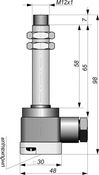 Датчик бесконтактный индуктивный И03-NO-DC-K-HT(Л63)
