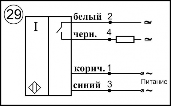 Датчик бесконтактный индуктивный И27-NO-ACR-ПГ(Текаформ)