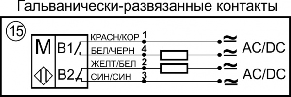 Датчик герконовый поплавковый уровня жидкости DFG2 28.28-B2.80-NC/NO-G-265.08-M8x1-S