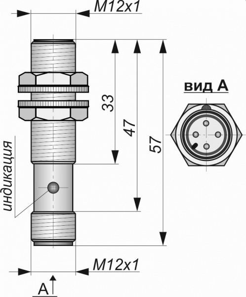 Датчик бесконтактный индуктивный И05-NO-PNP-P(Д16Т)